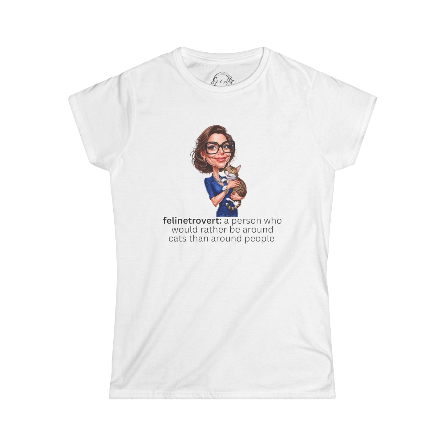 T-shirt Définition Felinetrovert pour Femmes