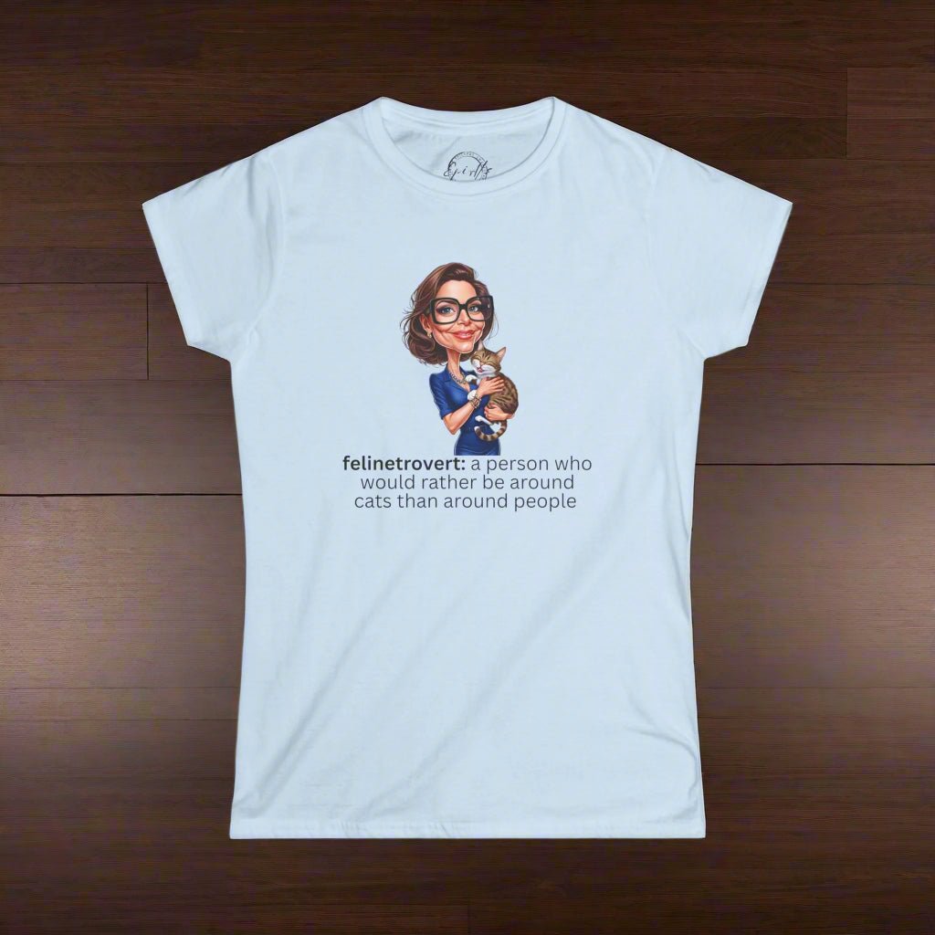 T-shirt Définition Felinetrovert pour Femmes