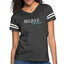 T-shirt graphique vintage pour femmes - Croyez et réalisez