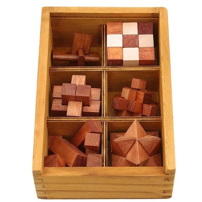 Casse-tête en bois à emboîter - Enigme captivante