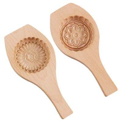 Wooden Moon Cake Mold for Exquisite Desserts