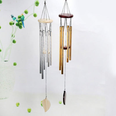 Elegant Wooden Wind Chimes - 30 Inch Memorial Decor