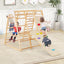 8-in-1 Wooden Jungle Gym Playset with Slide and Monkey Bars