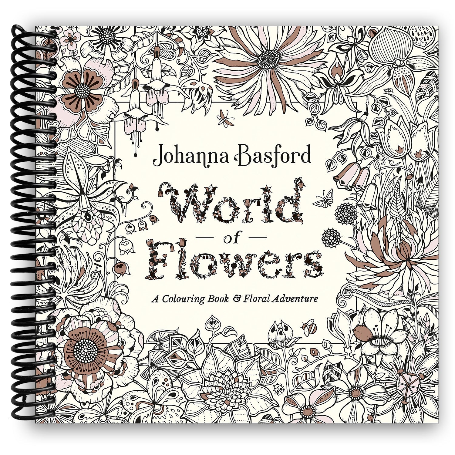 Floral Fantasies: A Spiral Bound Coloring Journey - Korvel