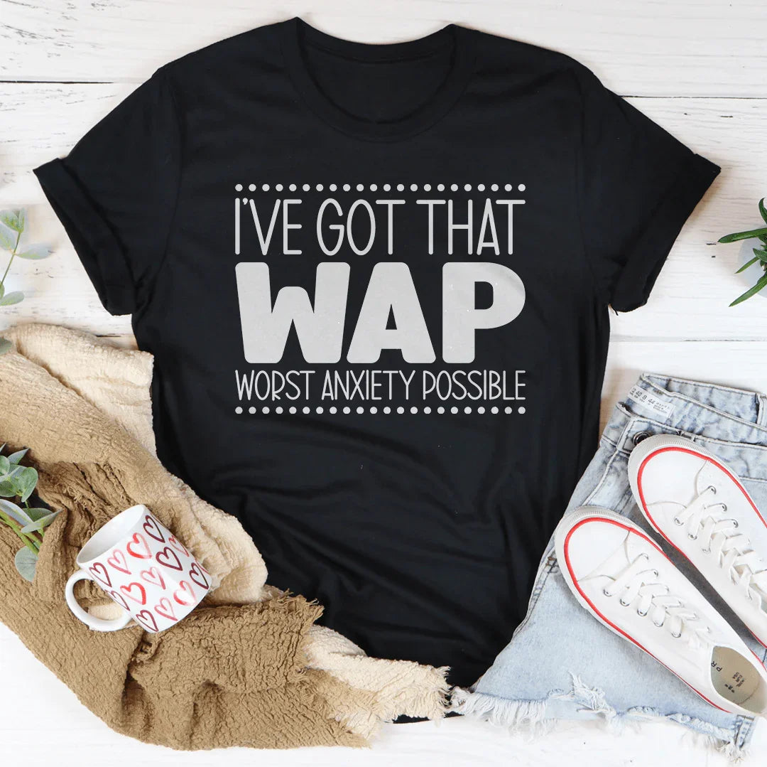 Camiseta Sassy Anxiety Possible