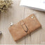 Portefeuille Long en Cuir pour Femme avec Fermeture Éclair