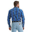 Wrangler Men's Blue Aztec Long Sleeve Shirt - Korvel