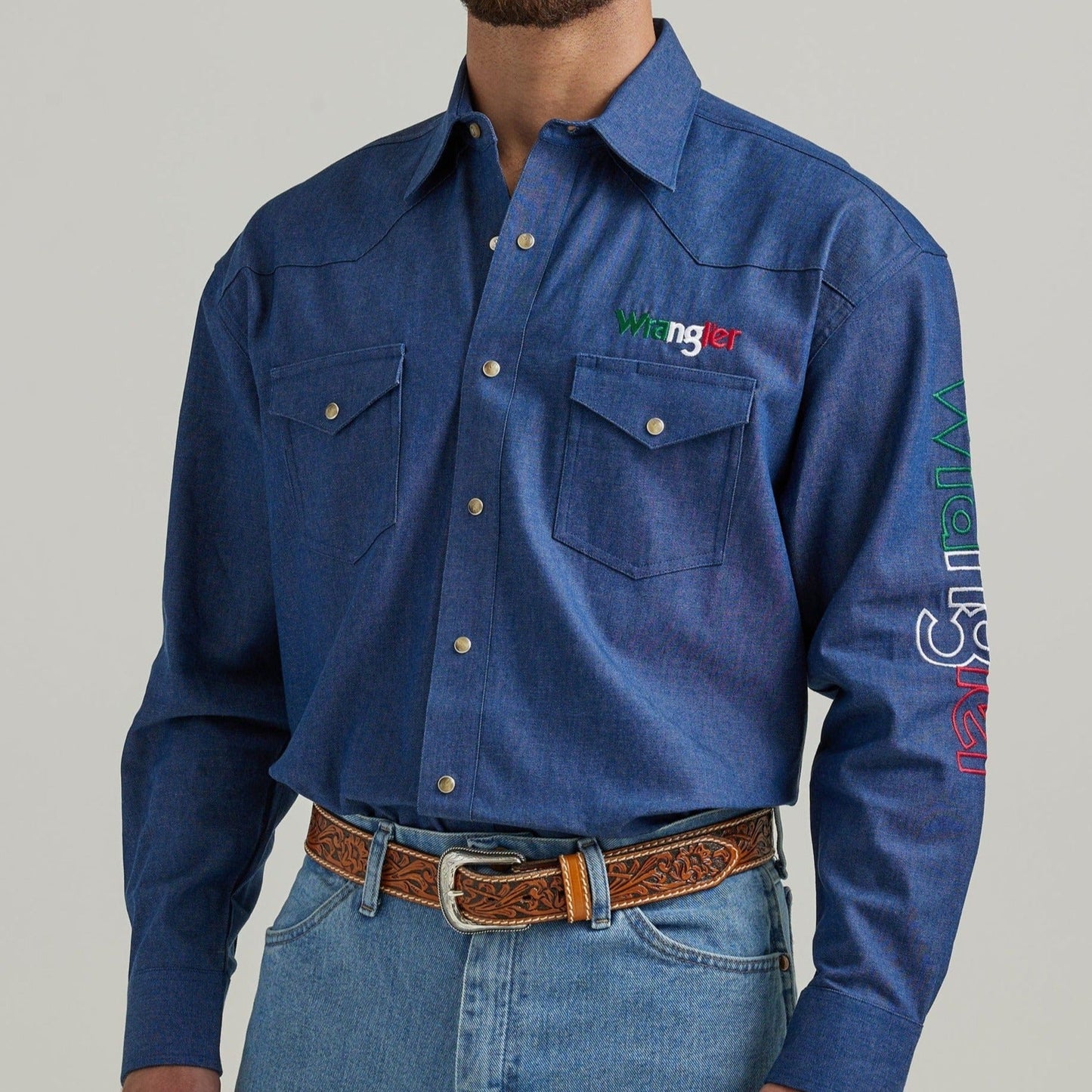 Wrangler Mexico Pride Denim Shirt - Celebrate with Style - Korvel