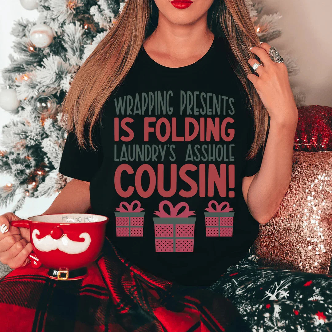 Camiseta para envolver regalos