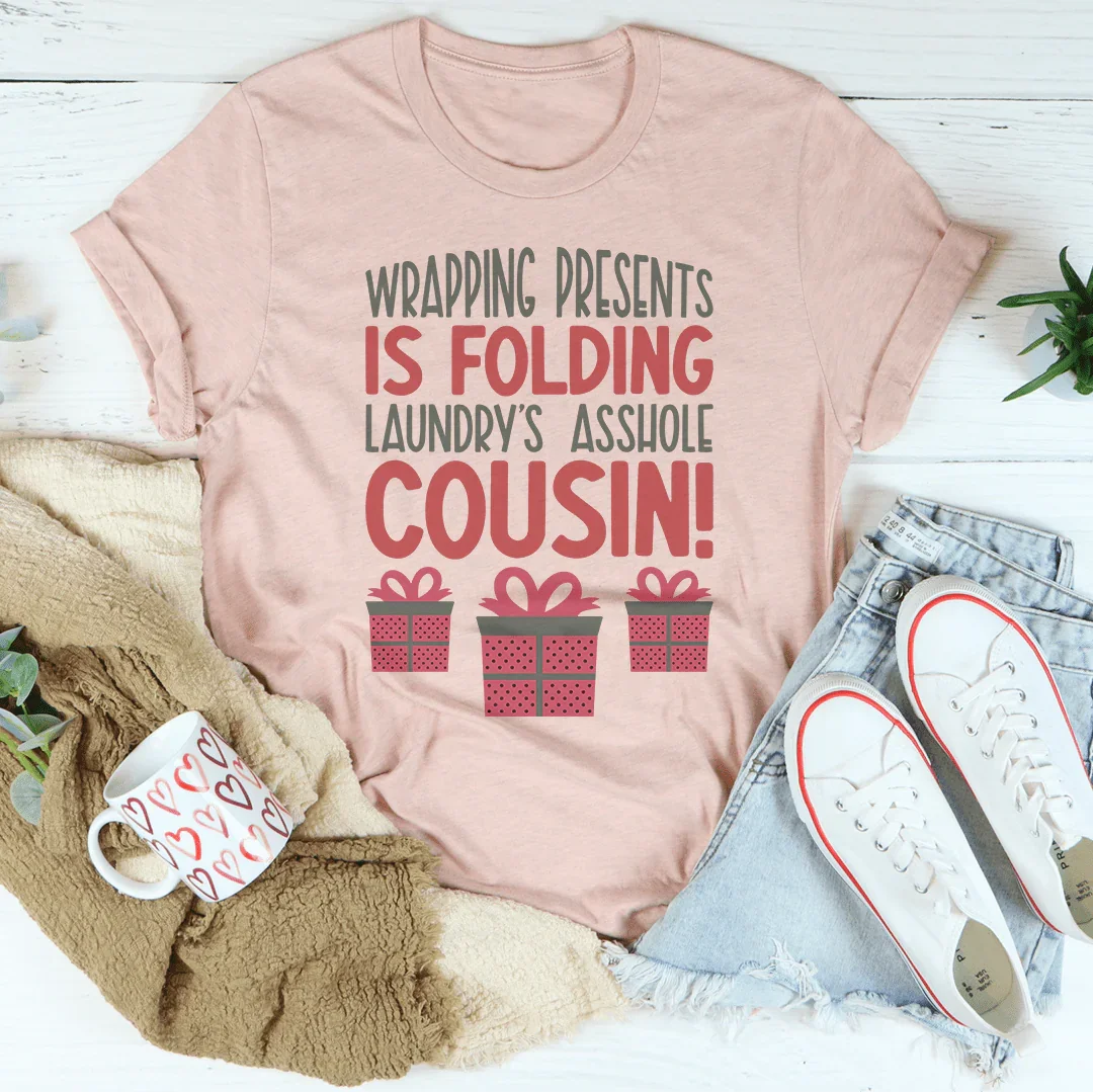 Camiseta para envolver regalos