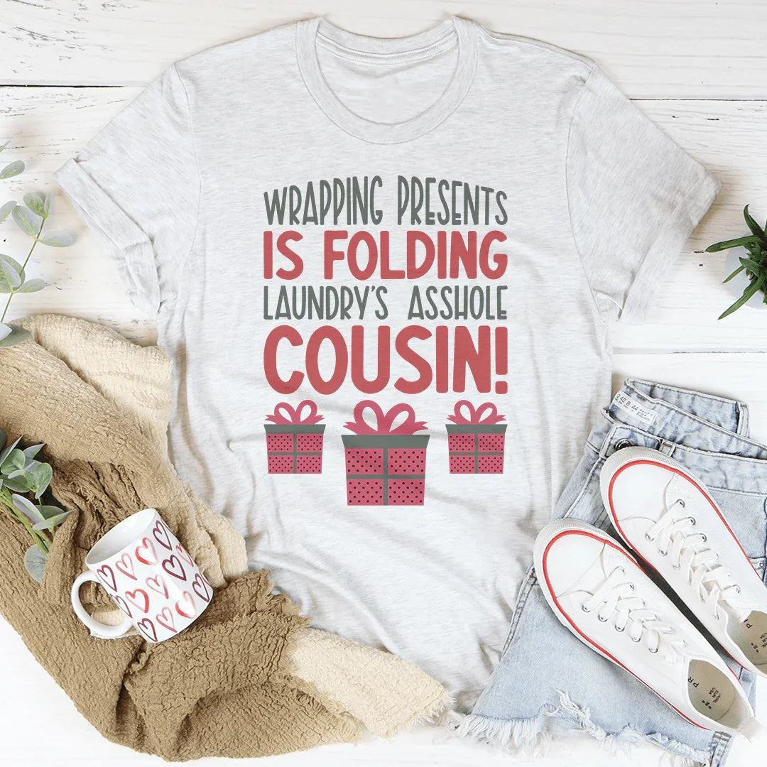 Camiseta para envolver regalos
