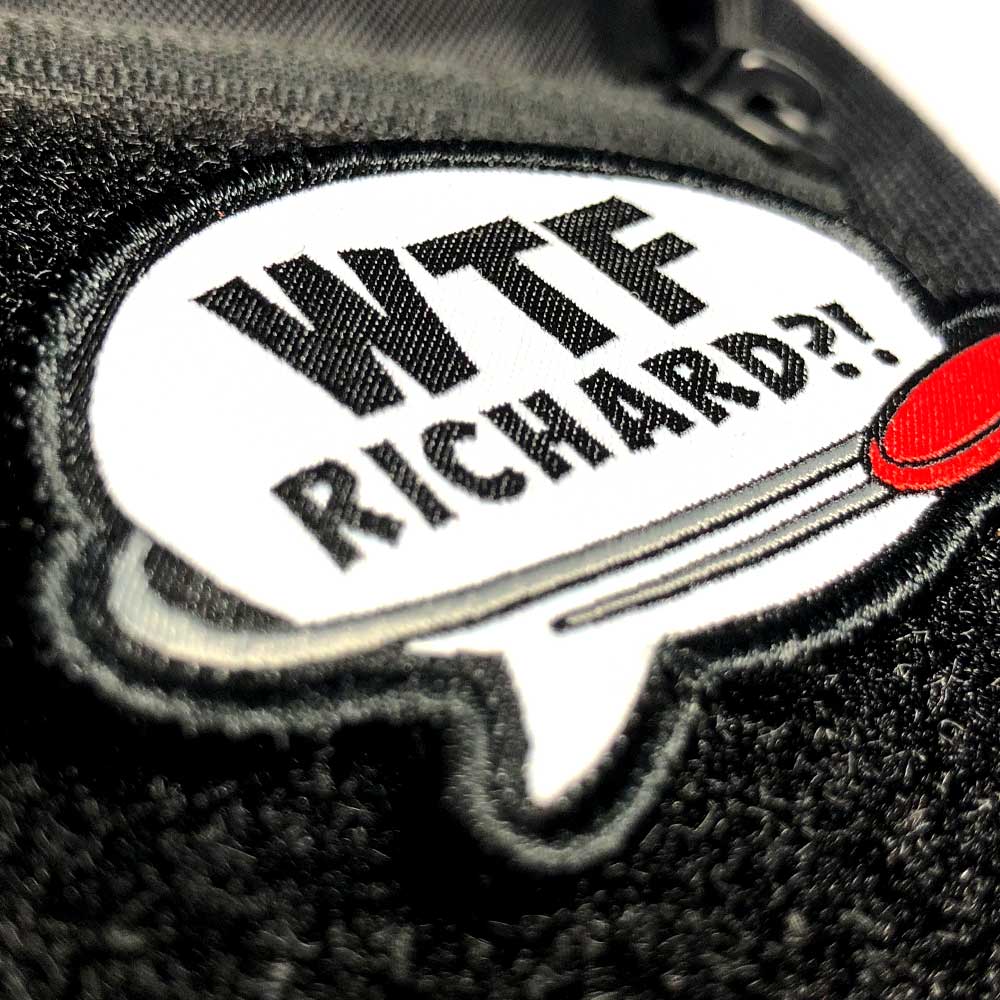 ¡WTF Richard?! Parche de Disc Golf - Gancho y Bucle