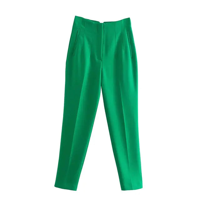 Pantalons Droits Chic pour Femme de Bureau
