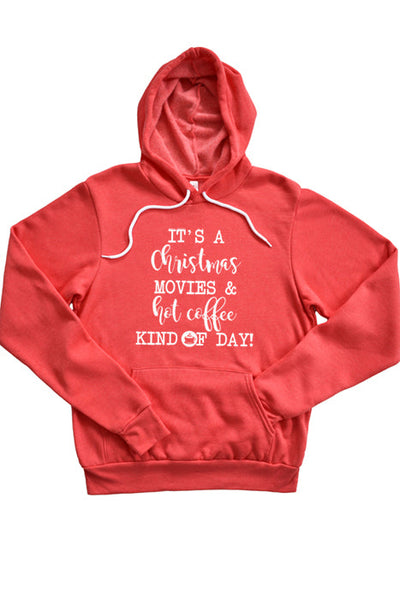 Películas navideñas y café caliente x0020_hoodie