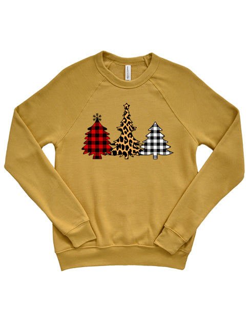 Sudadera Unisex de Gingham y Cheetah Trees