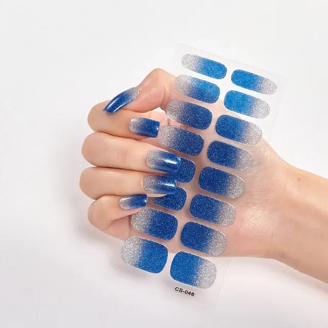 Premium DIY Gel Nail Stickers for Effortless Glam