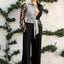 Long Sleeve High Waist Jumpsuit