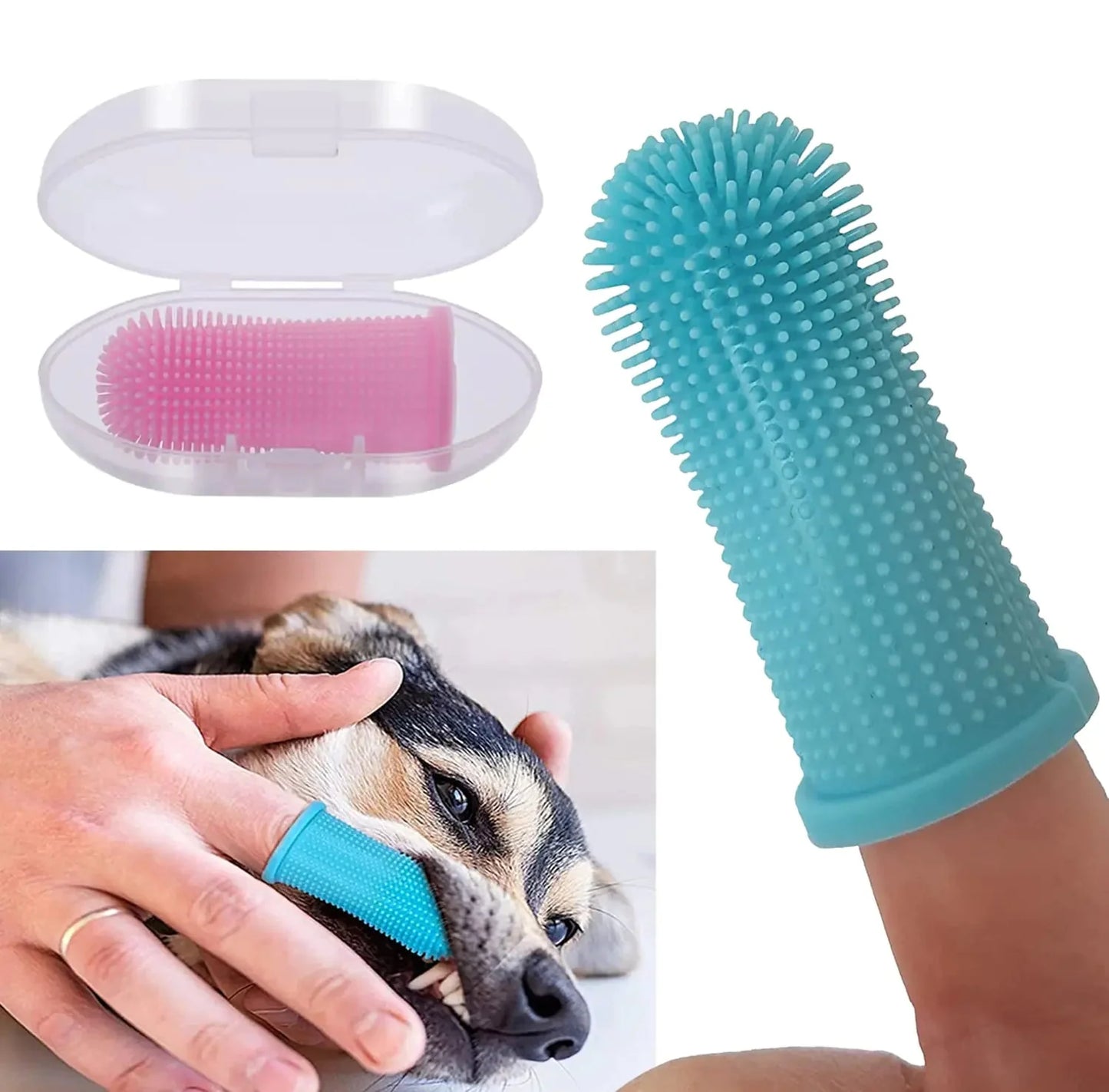 Cepillo de Dientes Super Suave para Perros para un Cuidado Oral Suave