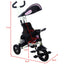 4-in-1 Detachable Learning Baby Tricycle Stroller - Pink