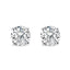 Pendientes de diamante solitario de oro blanco de 14K certificados por IGI