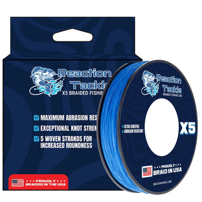 Premium USA-Made Braided Fishing Line - 5X Strength