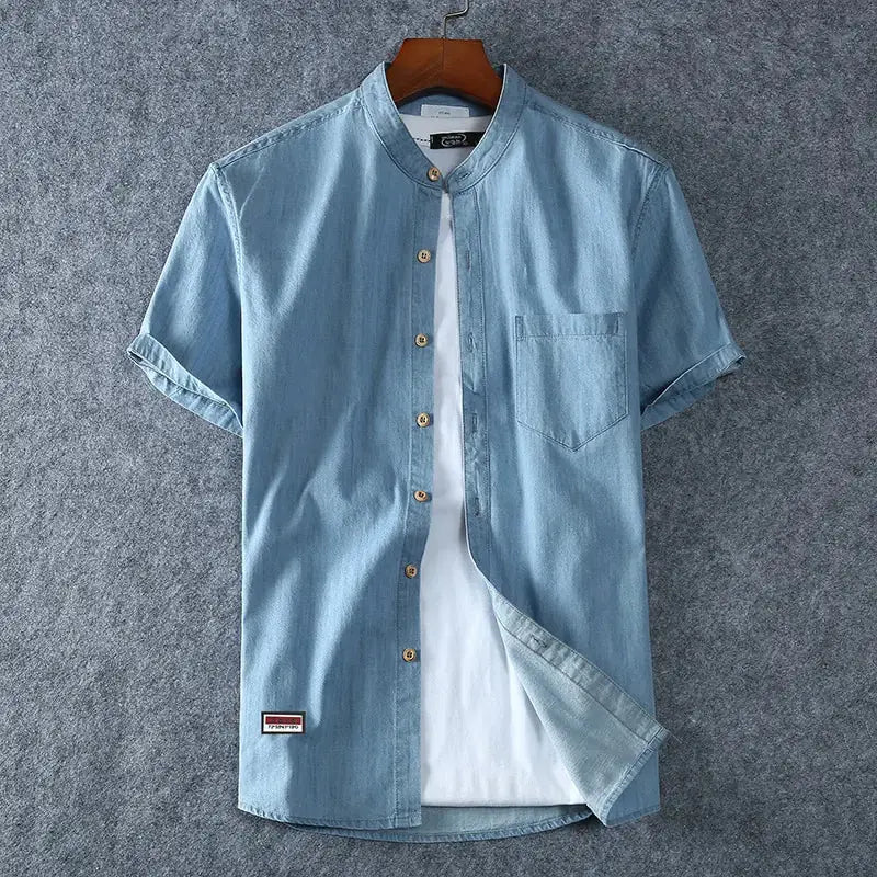 Chemise en Denim Grande Taille pour Hommes