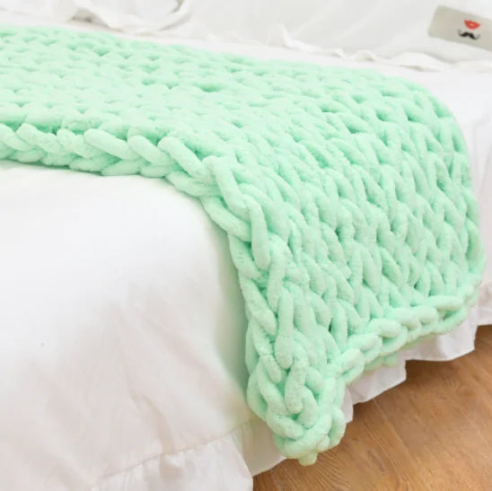 Luxurious Chunky Knitted Blanket