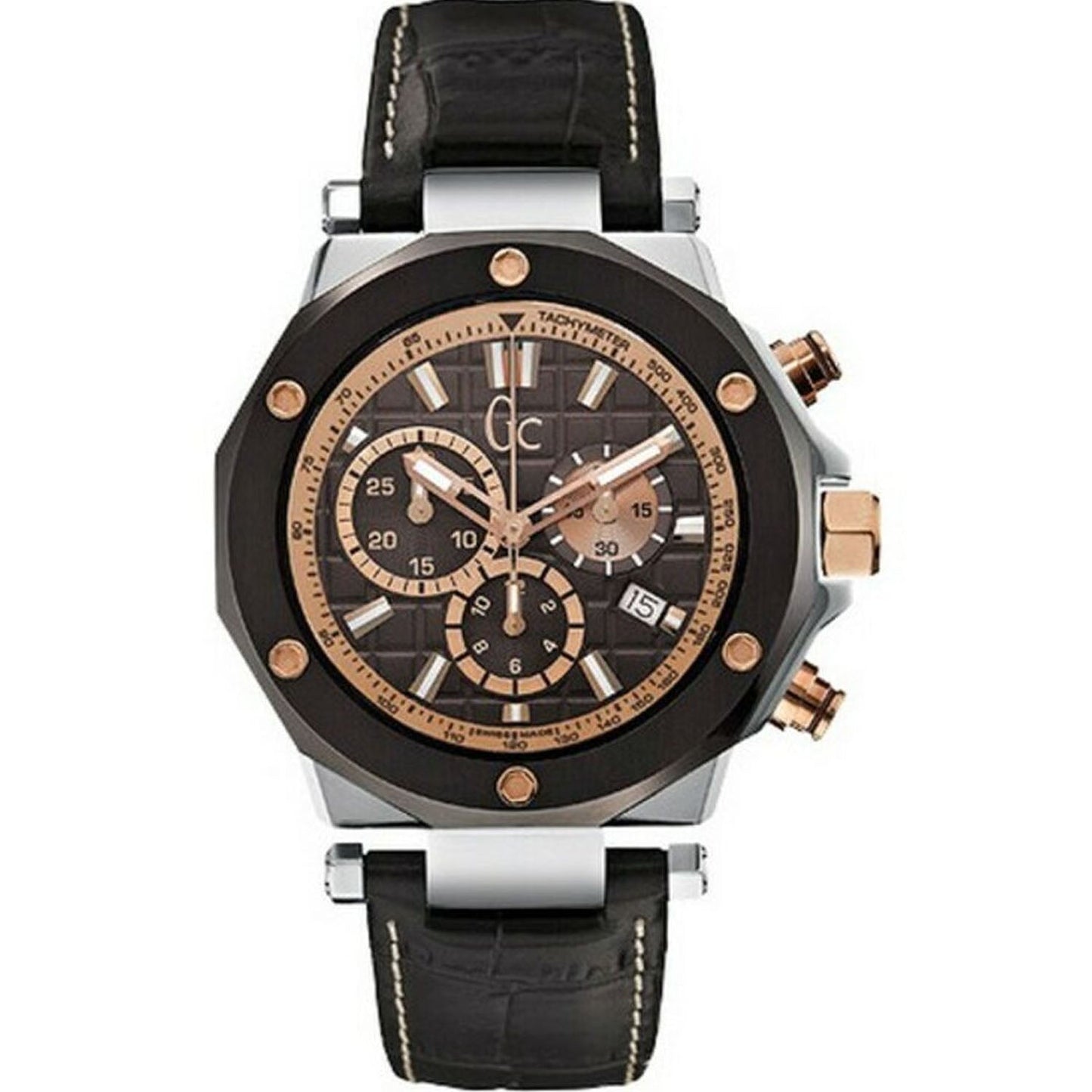 Guess Men's Classic Watch with Brown Dial