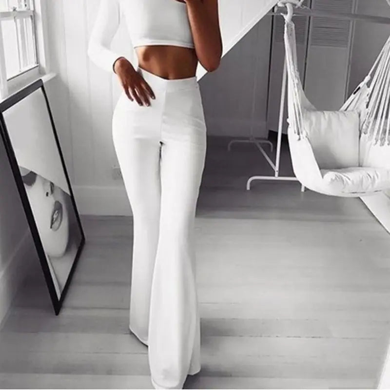 Pantalones Palazzo Sólidos Elegantes para Cada Temporada