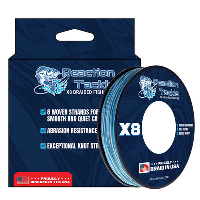 Reaction Tackle USA-Made 8X Braided Fishing Line