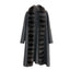 Abrigo de Fleece de Alpaca Lujo con Cuello de Piel de Zorro Desmontable