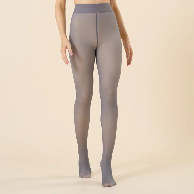 Collants transparents pour femmes avec design à une ligne à l'entrejambe