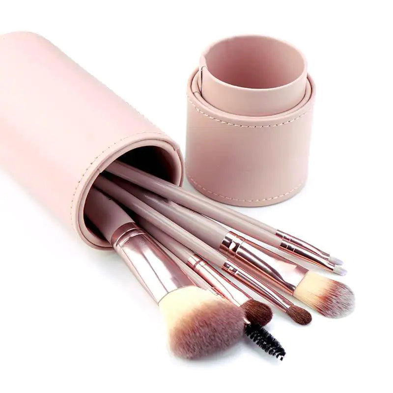 OmyBrush Premium Makeup Brush Kit with Leather Case