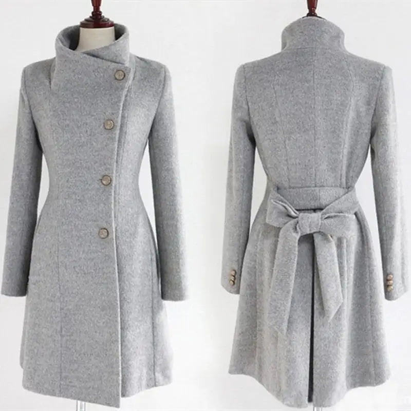 Abrigo Largo de Cachemira para Mujer en Invierno