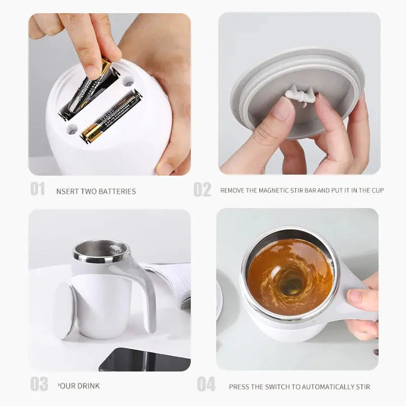 Taza Magnética Automática de Mezcla