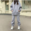 Conjunto de Sudadera de Felpa con Capucha Cómoda para Mujeres