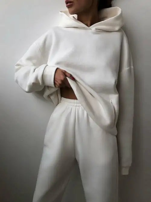 Conjunto de Sudadera con Capucha Esencial para Invierno