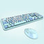 Ensemble de clavier sans fil à touches rondes