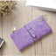 Portefeuille Long en Cuir pour Femme avec Fermeture Éclair