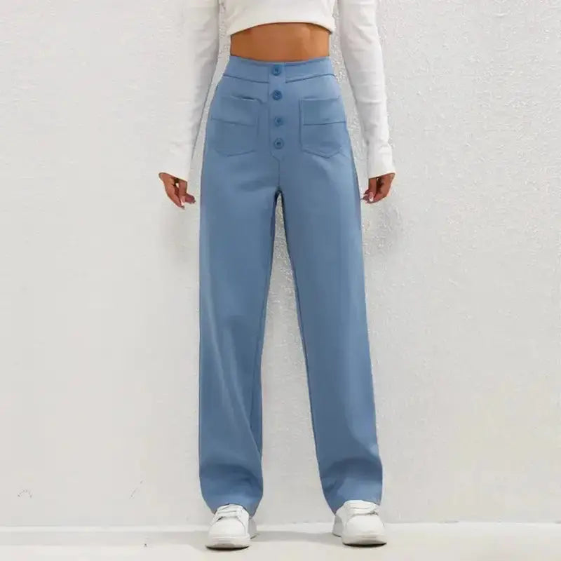 Pantalons décontractés taille haute pour un style sans effort