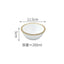 Nordic Gold Bead Ceramic Dinner Plates