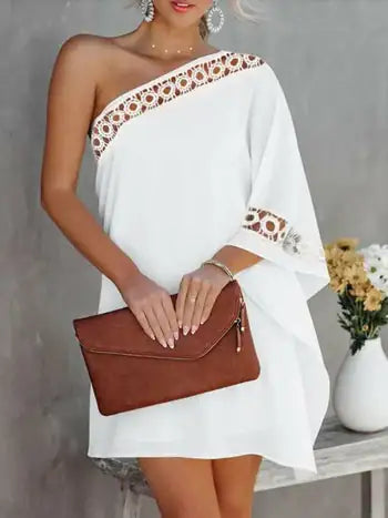 Vestido Elegante de Un Hombro para Ocasiones Especiales