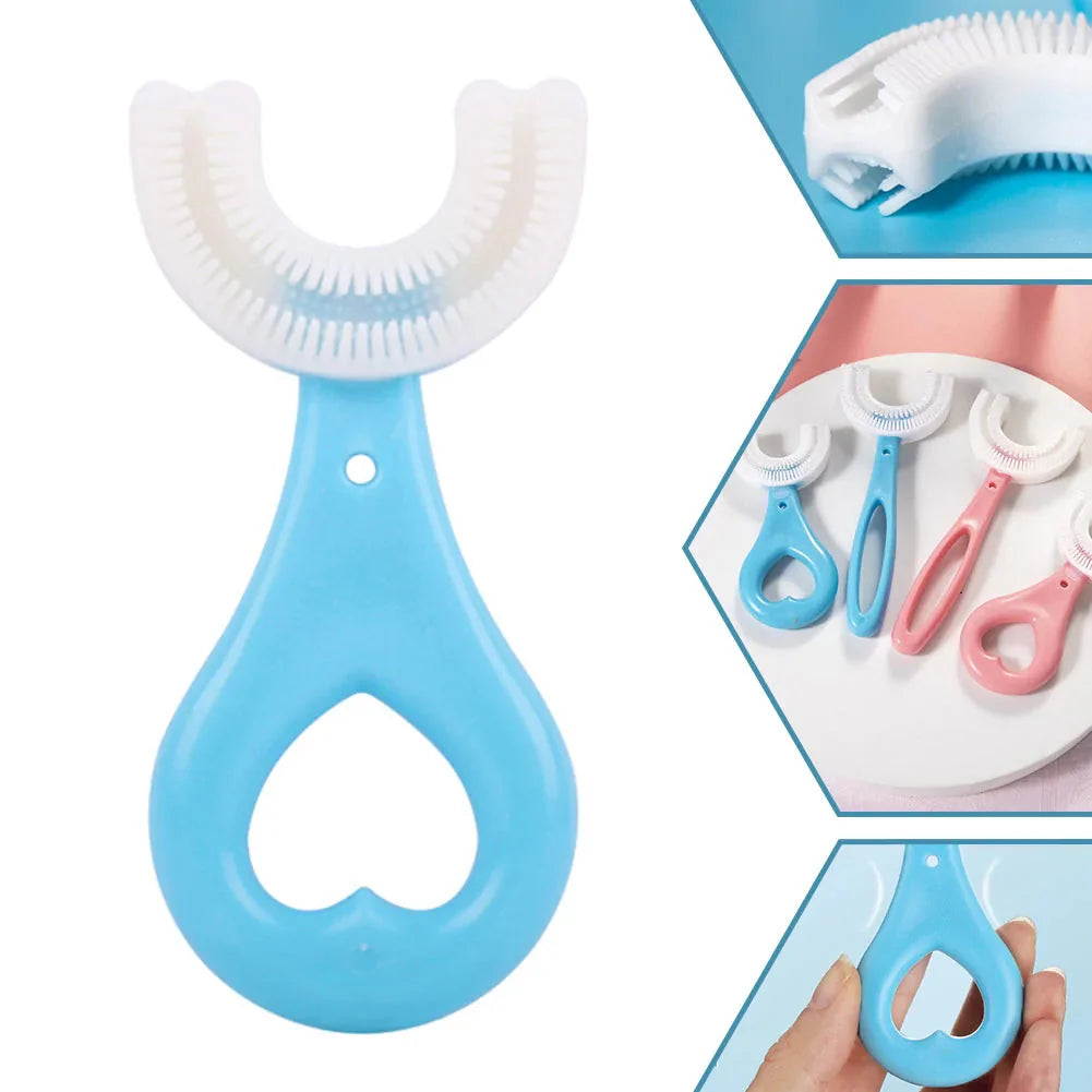 Brosse à dents en silicone U pour enfants