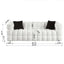 Sofá Boucle Elegante de 3 Plazas en Blanco