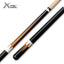 Premium Bocote Black-White Junior Cue with Linen Grip