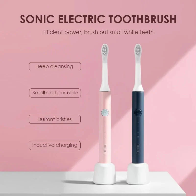 Brosse à dents ultrasonique intelligente à chargement inductif étanche