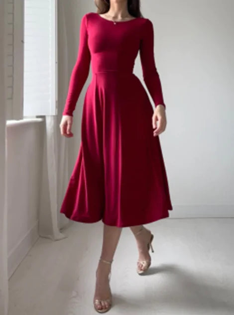 Elegant Long Sleeve Dress for Women