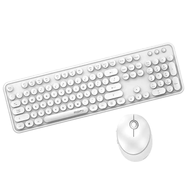 Ensemble de clavier sans fil à touches rondes