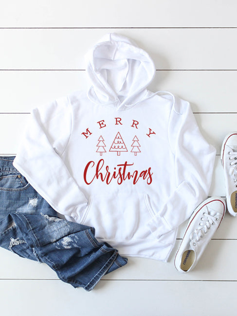 Merry Christmas Trees Hoodie