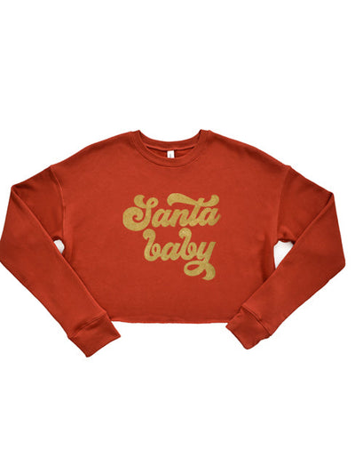 Santa Baby Crop Sweatshirt - Korvel